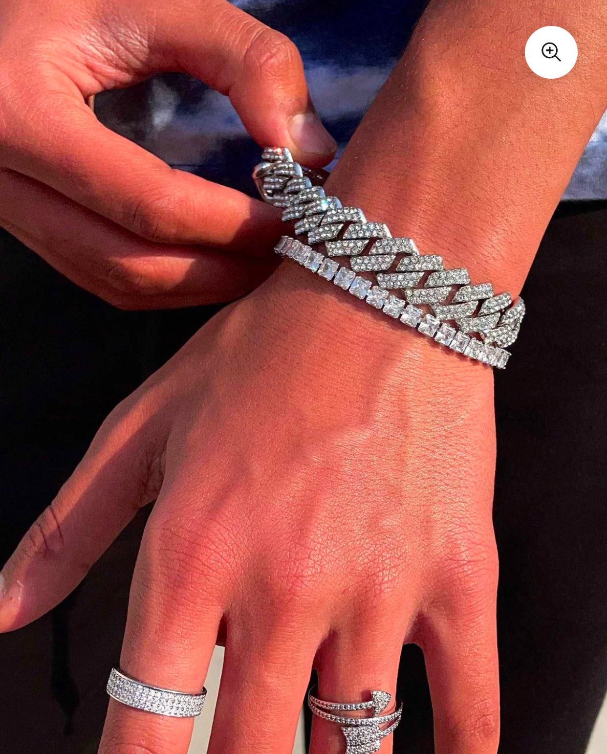 PRONG CUBAN BRACELET