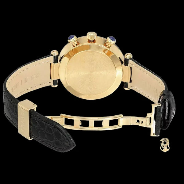 Versace Women's Quartz Swiss Made Black Leather Strap VAJ040016