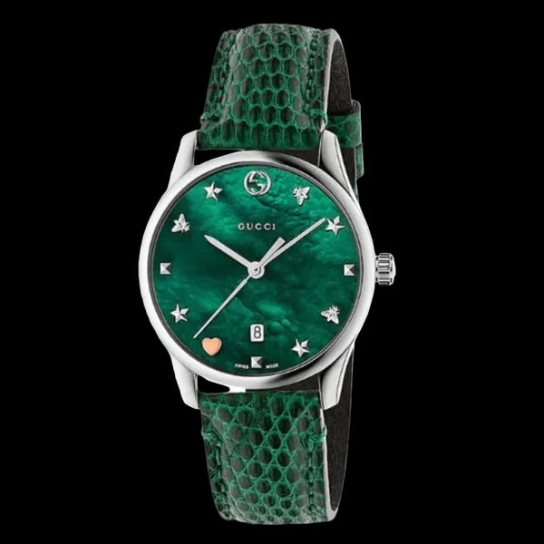 Gucci G-Timeless Mother of Pearl Dial Quartz Watch for Ladies -  YA 1264042