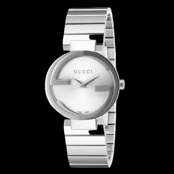 Gucci Interlocking  Stainless Steel Silver Quartz Watch for Ladies - YA133503