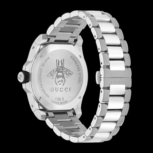 Gucci Men's Swiss Made Quartz Silver Stainless Steel Watch YA136221