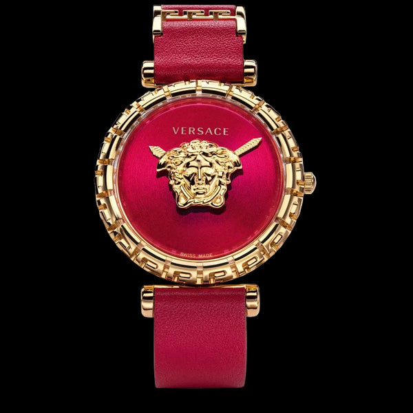 Versace Women's Quartz Swiss Made Red Leather Strap VEDV00319