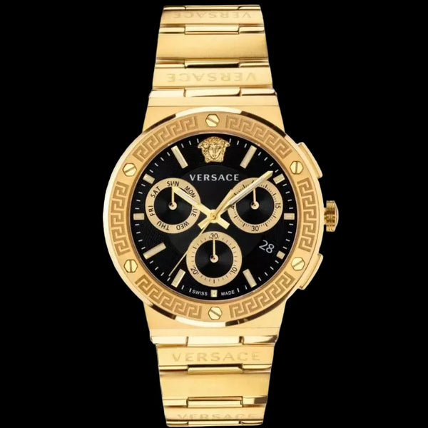 Versace Gold Stainless Steel Quartz Watch for Gents - VEZ900421