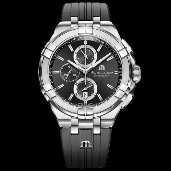 Maurice Lacroix Men’s Quartz Swiss Made Black Silicone Strap  AI1018-SS001-330-2