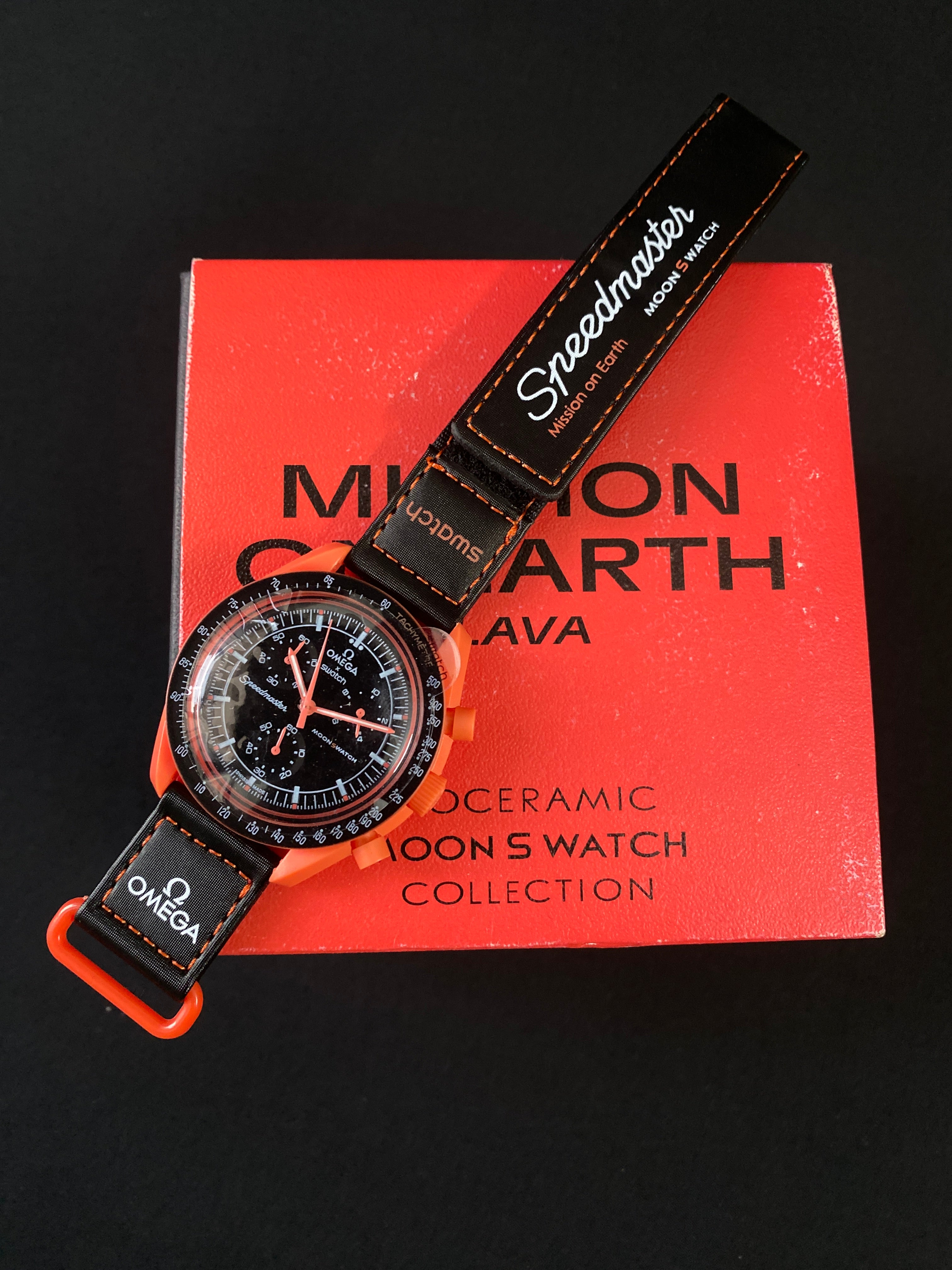 Omega x Swatch Mission On Earth Lava