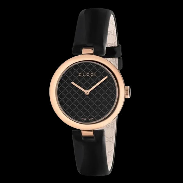 Gucci Diamantissima Black 
Quartz Watch for Ladies - YA141401