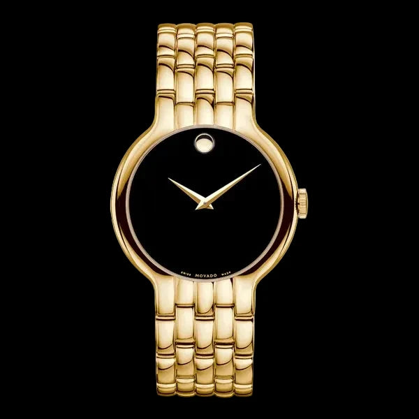 Movado Mens Veturi Gold Stainless Steel Quartz Watch - 606934