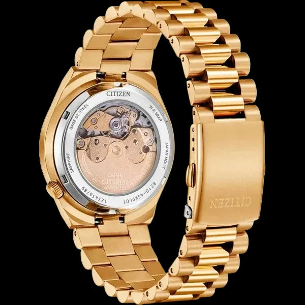 Citizen Tsuyosa Rose Gold Stainless Steel Burgundy Dial Automatic Watch for Gents - NJO15382X