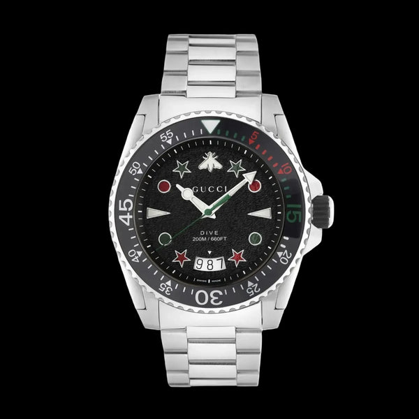 Gucci Men's Swiss Made Quartz Silver Stainless Steel Watch YA136221