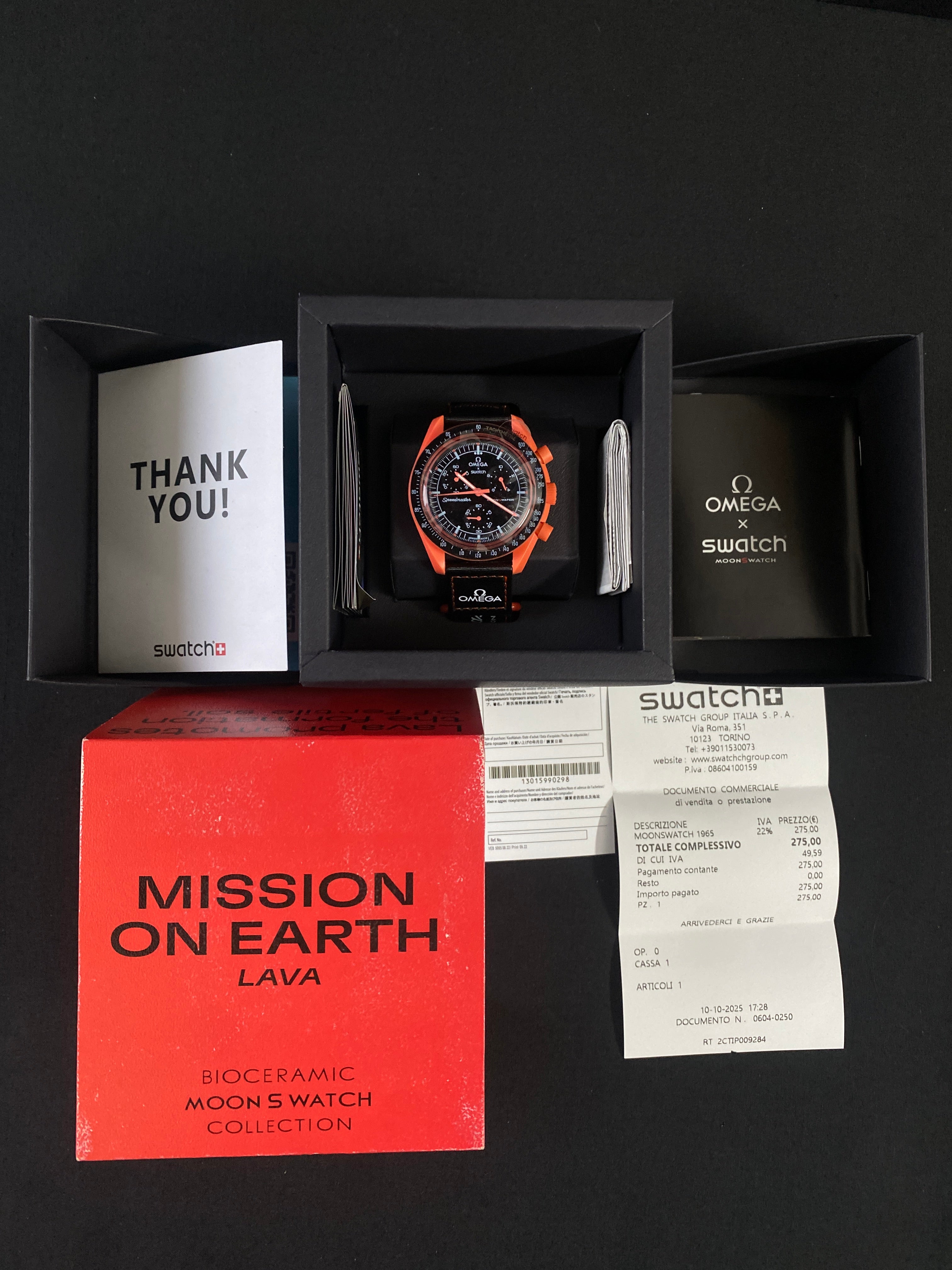 Omega x Swatch Mission On Earth Lava